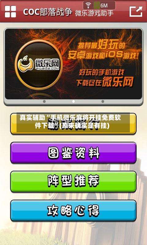 真实辅助“手机微乐麻将开挂免费软件下载”(原来确实是有挂)-第3张图片