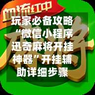 玩家必备攻略“微信小程序迅奇麻将开挂神器	”开挂辅助详细步骤-第2张图片