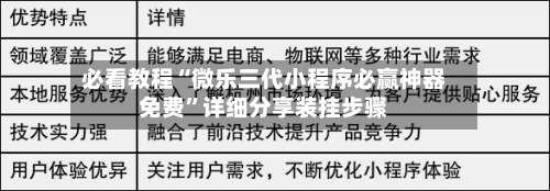 必看教程“微乐三代小程序必赢神器免费	”详细分享装挂步骤-第2张图片