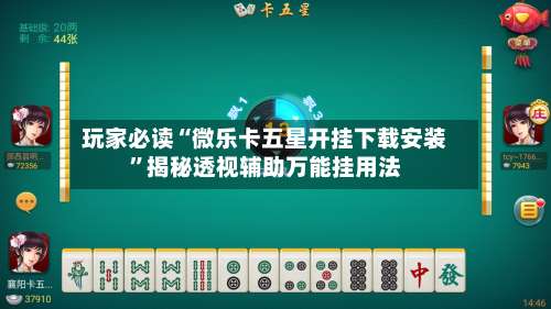 玩家必读“微乐卡五星开挂下载安装”揭秘透视辅助万能挂用法-第3张图片