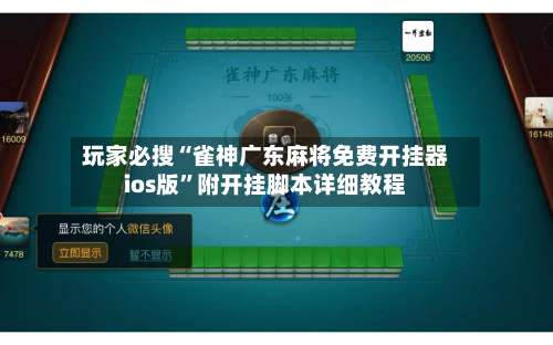 玩家必搜“雀神广东麻将免费开挂器ios版	”附开挂脚本详细教程-第1张图片