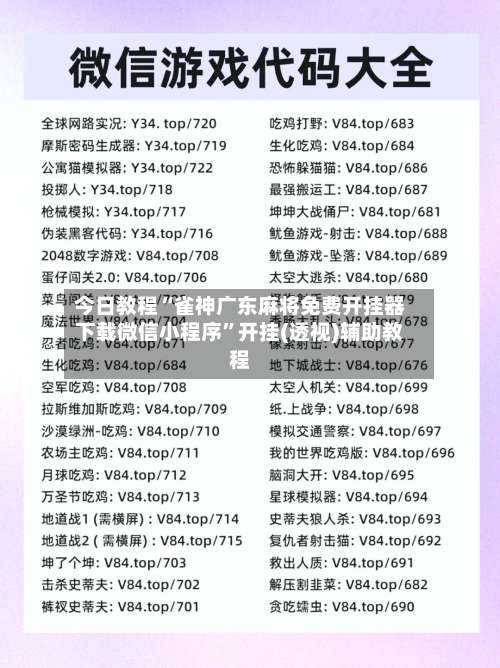 今日教程“雀神广东麻将免费开挂器下载微信小程序”开挂(透视)辅助教程-第2张图片