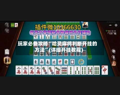 玩家必备攻略“哈灵麻将判断开挂的方法”(详细开挂教程)-第3张图片