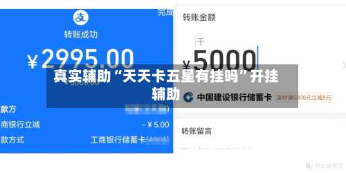 真实辅助“天天卡五星有挂吗”开挂辅助-第1张图片