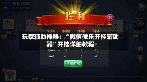 玩家辅助神器：“微信微乐开挂辅助器	”开挂详细教程-第2张图片