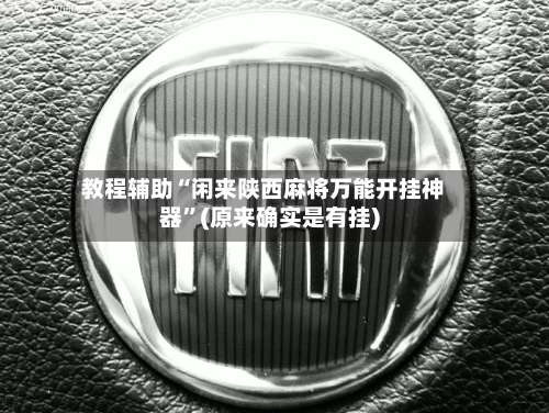教程辅助“闲来陕西麻将万能开挂神器”(原来确实是有挂)-第1张图片
