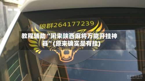 教程辅助“闲来陕西麻将万能开挂神器	”(原来确实是有挂)-第2张图片