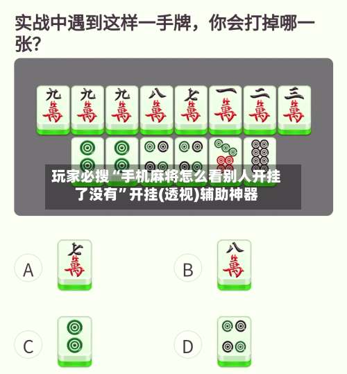 玩家必搜“手机麻将怎么看别人开挂了没有	”开挂(透视)辅助神器-第3张图片