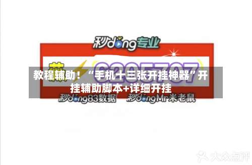 教程辅助！“手机十三张开挂神器”开挂辅助脚本+详细开挂-第1张图片