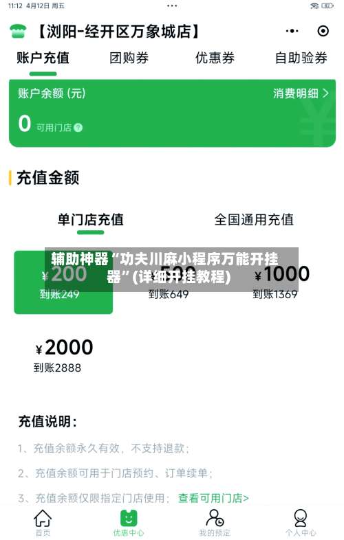 辅助神器“功夫川麻小程序万能开挂器”(详细开挂教程)-第1张图片