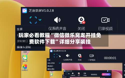 玩家必看教程“微信微乐窝龙开挂免费软件下载”详细分享装挂-第1张图片
