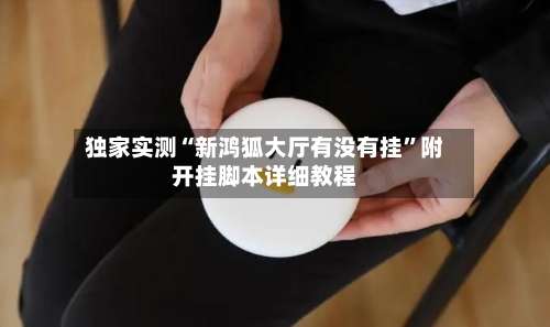 独家实测“新鸿狐大厅有没有挂	”附开挂脚本详细教程-第3张图片