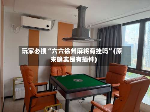 玩家必搜“六六徐州麻将有挂吗”(原来确实是有插件)-第1张图片