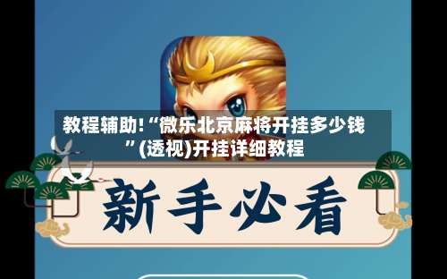 教程辅助!“微乐北京麻将开挂多少钱”(透视)开挂详细教程-第2张图片