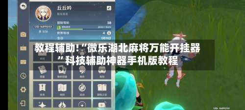 教程辅助!“微乐湖北麻将万能开挂器”科技辅助神器手机版教程-第2张图片