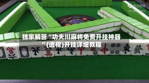 独家解答“功夫川麻将免费开挂神器”(透视)开挂详细教程-第2张图片