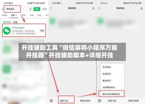 开挂辅助工具“微信麻将小程序万能开挂器	”开挂辅助脚本+详细开挂-第1张图片
