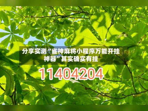 分享实测“雀神麻将小程序万能开挂神器	”其实确实有挂-第1张图片