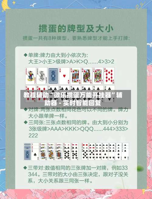 教程辅助“微乐掼蛋万能开挂器	”辅助器 - 实时智能回复-第1张图片