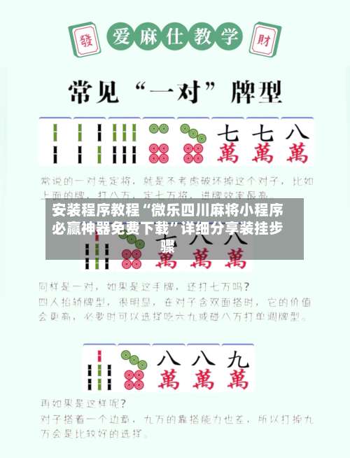 安装程序教程“微乐四川麻将小程序必赢神器免费下载”详细分享装挂步骤-第2张图片