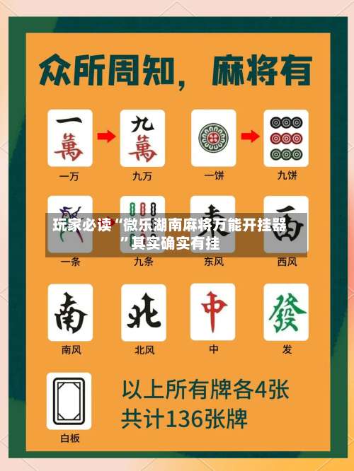 玩家必读“微乐湖南麻将万能开挂器”其实确实有挂-第2张图片