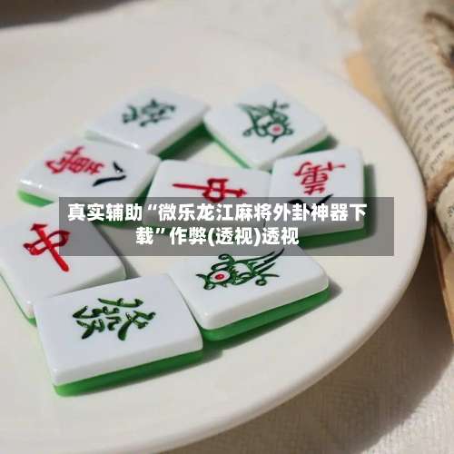 真实辅助“微乐龙江麻将外卦神器下载”作弊(透视)透视-第1张图片