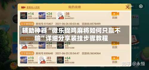 辅助神器“微乐捉鸡麻将如何只赢不输”详细分享装挂步骤教程-第1张图片