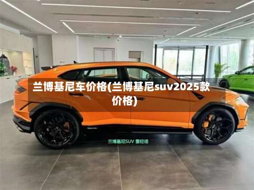 兰博基尼车价格(兰博基尼suv2025款价格)-第2张图片