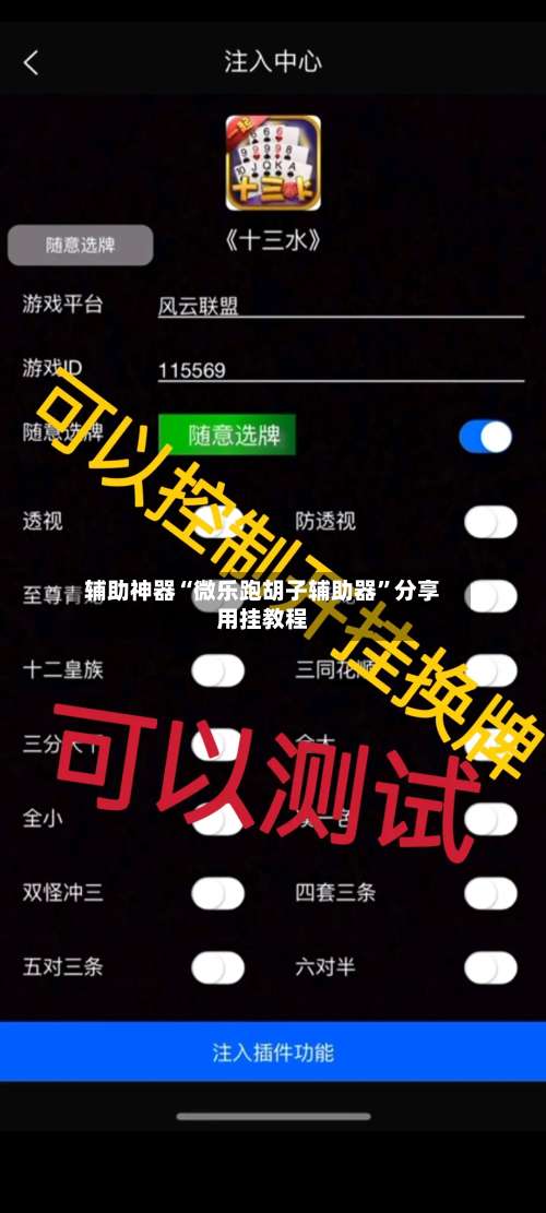辅助神器“微乐跑胡子辅助器”分享用挂教程-第1张图片