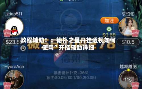 教程辅助！：德扑之星开挂透视如何使用”开挂辅助详细-第1张图片