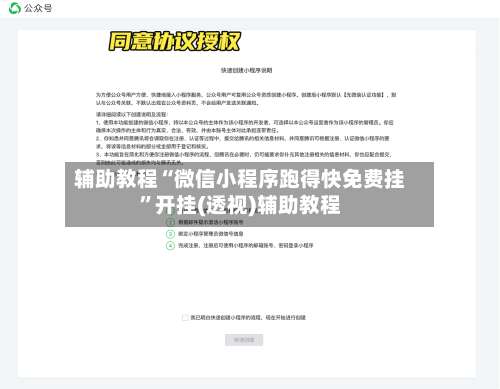 辅助教程“微信小程序跑得快免费挂”开挂(透视)辅助教程-第3张图片