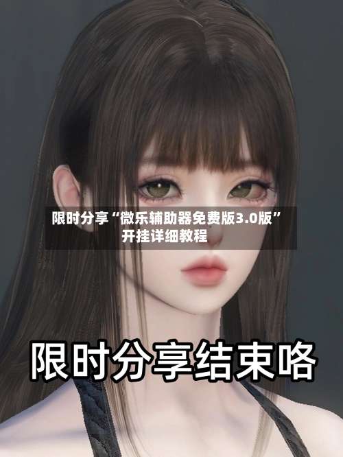 限时分享“微乐辅助器免费版3.0版”开挂详细教程-第1张图片