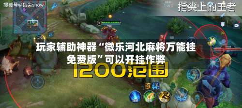 玩家辅助神器“微乐河北麻将万能挂免费版	”可以开挂作弊-第1张图片