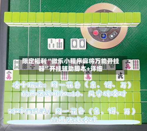 限定福利“微乐小程序麻将万能开挂器	”开挂辅助脚本+详细-第1张图片
