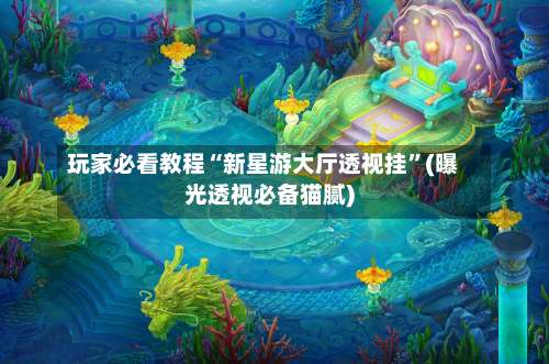 玩家必看教程“新星游大厅透视挂”(曝光透视必备猫腻)-第1张图片