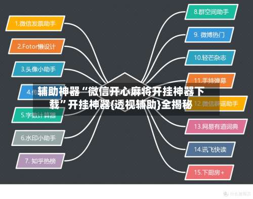 辅助神器“微信开心麻将开挂神器下载”开挂神器{透视辅助}全揭秘-第1张图片