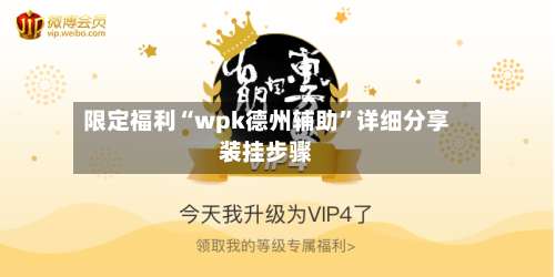 限定福利“wpk德州辅助”详细分享装挂步骤-第1张图片