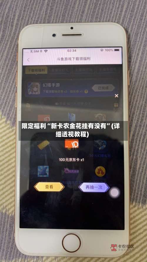 限定福利“新卡农金花挂有没有”(详细透视教程)-第1张图片