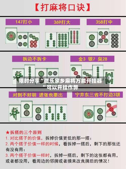 限时分享“微乐家乡麻将万能开挂器”可以开挂作弊-第2张图片