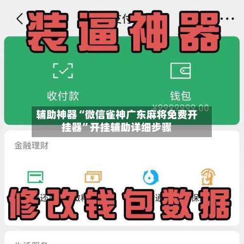 辅助神器“微信雀神广东麻将免费开挂器”开挂辅助详细步骤-第2张图片