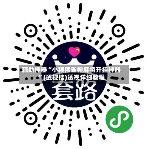 辅助神器“小程序雀神麻将开挂神器	”(透视挂)透视详细教程-第3张图片