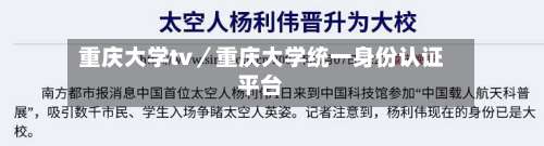 重庆大学tv/重庆大学统一身份认证平台-第2张图片