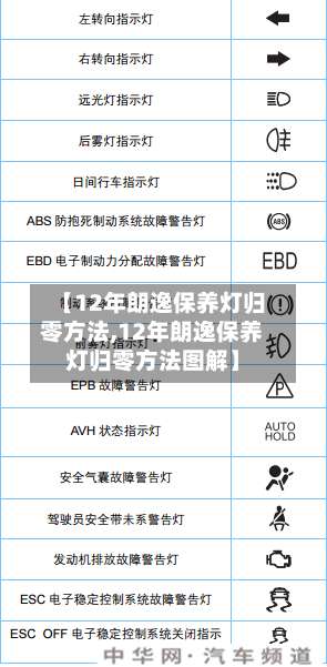 【12年朗逸保养灯归零方法,12年朗逸保养灯归零方法图解】-第2张图片