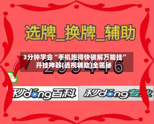 3分钟学会“手机跑得快破解万能挂	”开挂神器{透视辅助}全揭秘-第2张图片