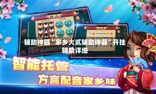 辅助神器“家乡大贰辅助神器”开挂辅助详细-第3张图片