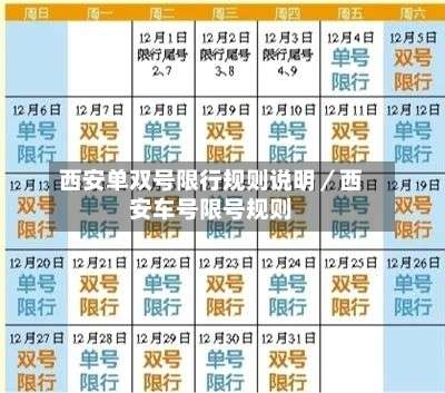 西安单双号限行规则说明／西安车号限号规则-第2张图片
