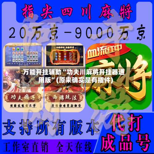 万能开挂辅助“功夫川麻将开挂器通用版	”(原来确实是有插件)-第1张图片
