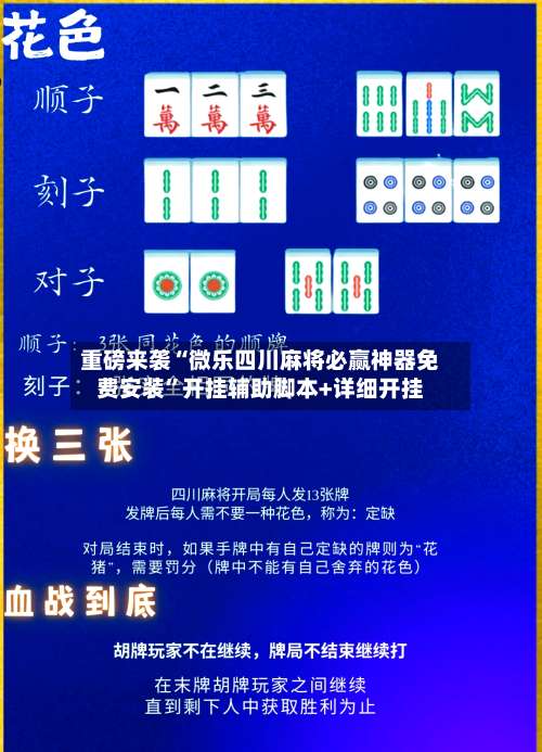 重磅来袭“微乐四川麻将必赢神器免费安装	”开挂辅助脚本+详细开挂-第2张图片