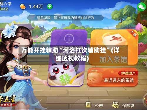 万能开挂辅助“河洛杠次辅助挂”(详细透视教程)-第1张图片