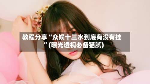 教程分享“众娱十三水到底有没有挂”(曝光透视必备猫腻)-第1张图片